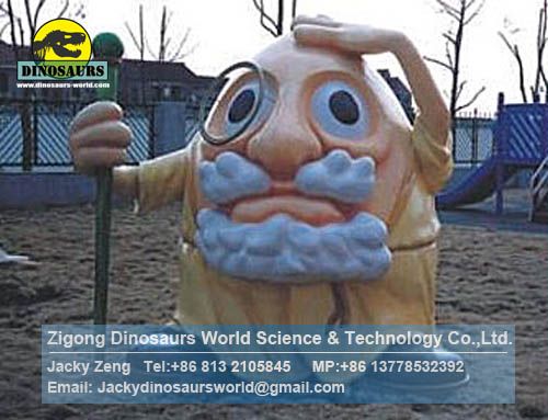 Theme Park fiberglass cartoon character model grandpa DWC012